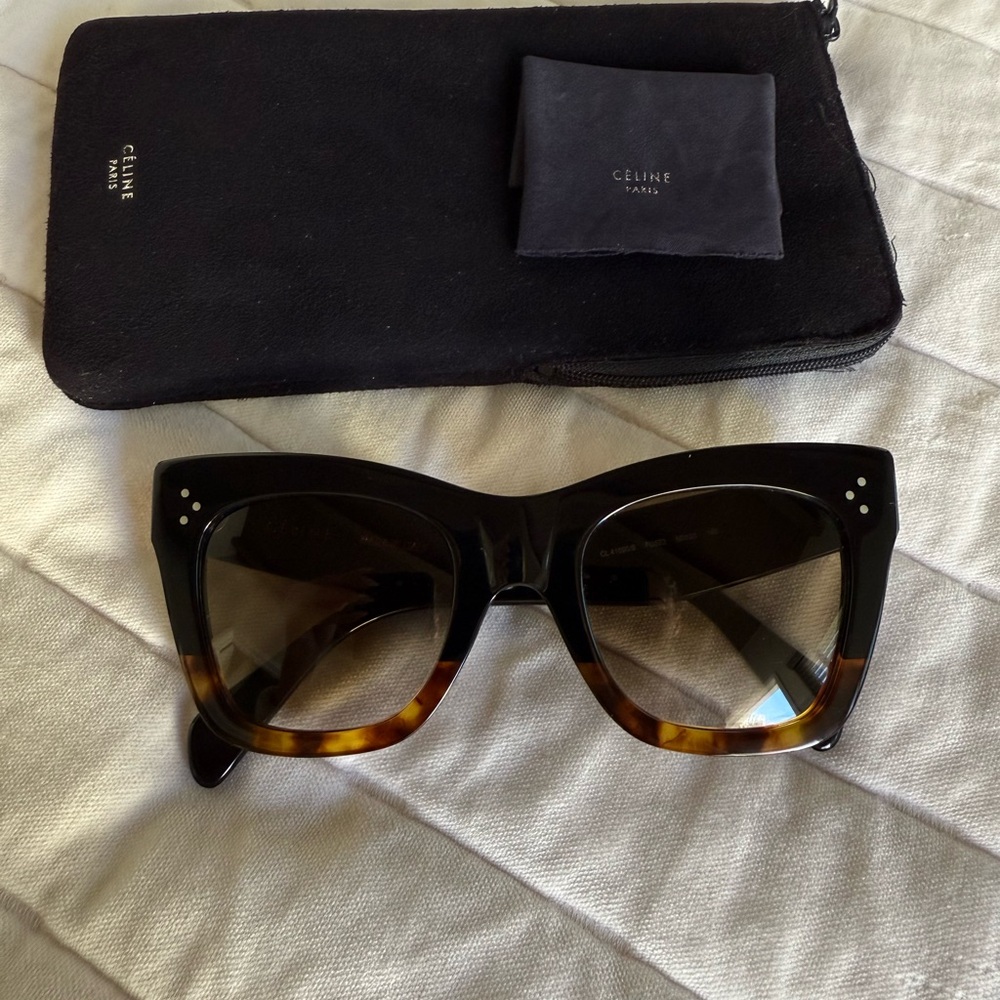 CELINE Cat Eye Sunglasses CL 41090/S. Full Set. Retail $460